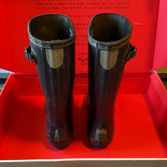 Hunter original kid rain boot  boots size 2 balck - Picture 3 of 5